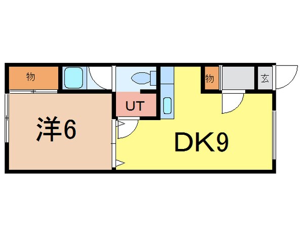 旭町スカイハイツＡの物件間取画像